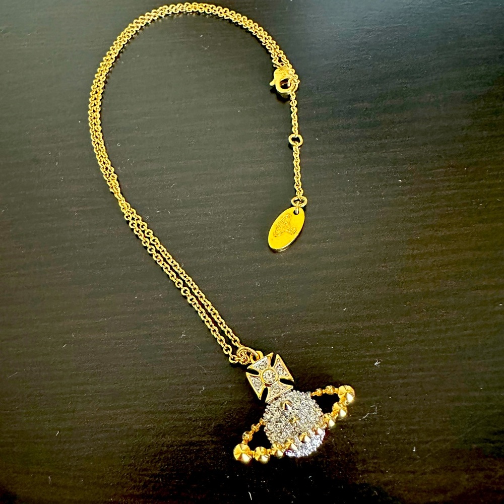 Vivienne Westwood pave’ necklace